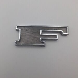 Ford‎ Emblem F Script Chrome Metal Emblem 60s Badge Part C7TB 16606 A Broken